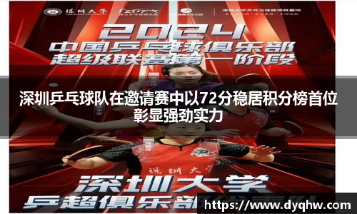 深圳乒乓球队在邀请赛中以72分稳居积分榜首位彰显强劲实力