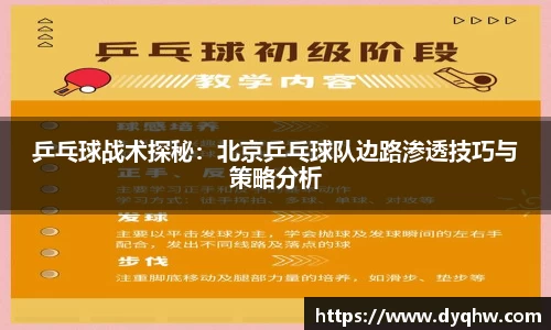 乒乓球战术探秘：北京乒乓球队边路渗透技巧与策略分析