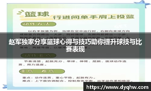 赵军独家分享篮球心得与技巧助你提升球技与比赛表现